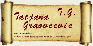 Tatjana Graovčević vizit kartica